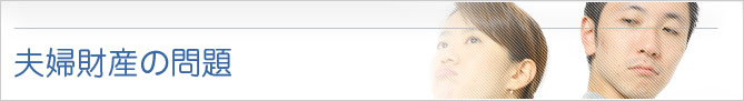夫婦財産の問題